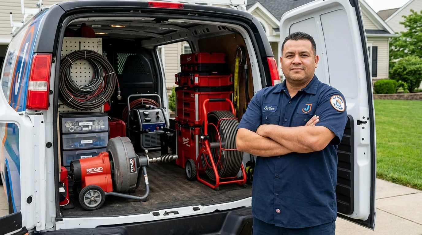 Professional drain cleaning equipment and Johns Plumbing LLC plumber in Grand Canyon