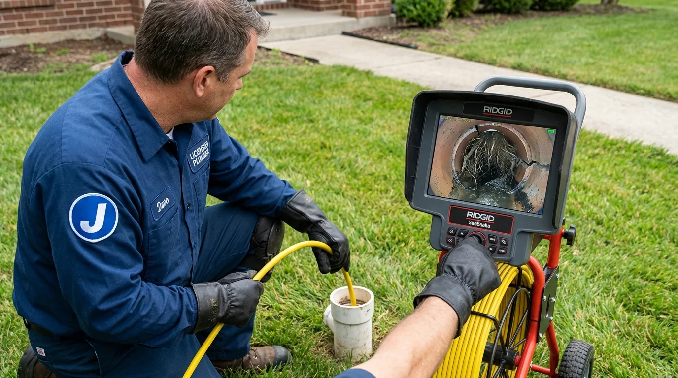Sewer camera inspection being performed by Johns Plumbing LLC in Grand Canyon